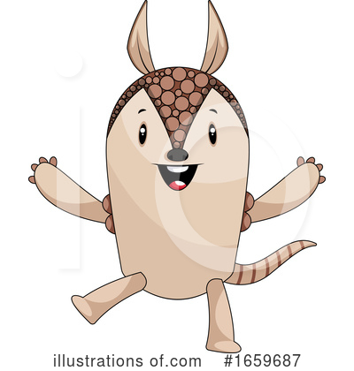 Armadillo Clipart #1659687 by Morphart Creations