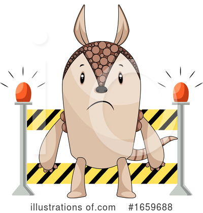 Armadillo Clipart #1659688 by Morphart Creations