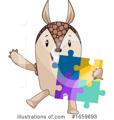 Armadillo Clipart #1659693 by Morphart Creations