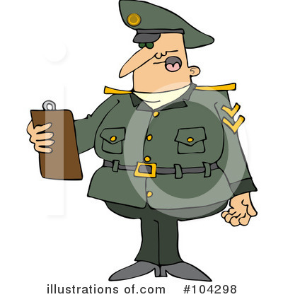 Drill Sargent Clipart #104298 by djart