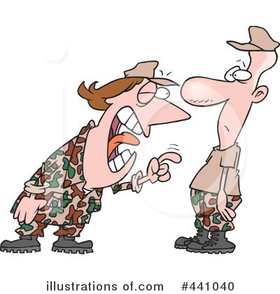 Royalty-Free (RF) Army Clipart Illustration by toonaday - Stock Sample #441040