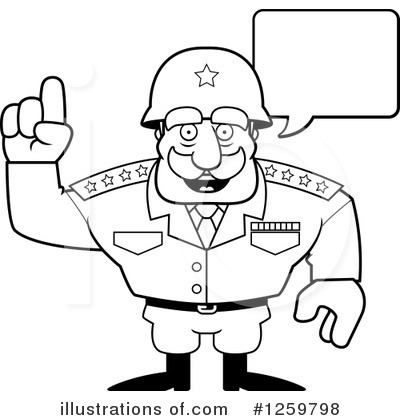 Army General Clipart #1259798 by Cory Thoman