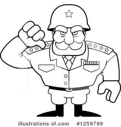 Royalty-Free (RF) Army General Clipart Illustration by Cory Thoman - Stock Sample #1259799