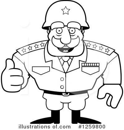 Royalty-Free (RF) Army General Clipart Illustration by Cory Thoman - Stock Sample #1259800