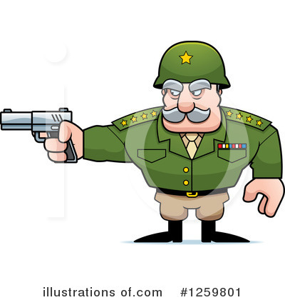 Royalty-Free (RF) Army General Clipart Illustration by Cory Thoman - Stock Sample #1259801