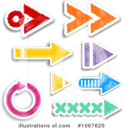 Royalty-Free (RF) Arrows Clipart Illustration by KJ Pargeter - Stock Sample #1067620