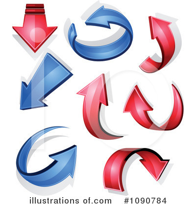 Royalty-Free (RF) Arrows Clipart Illustration by Vector Tradition SM - Stock Sample #1090784