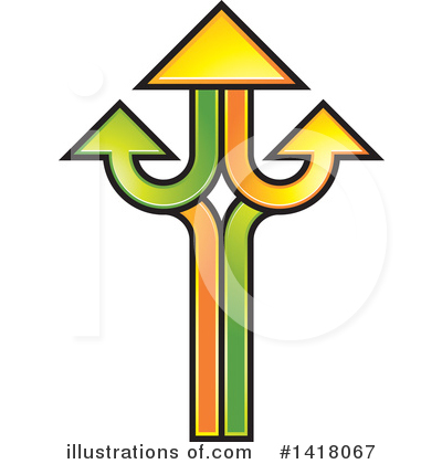 Royalty-Free (RF) Arrows Clipart Illustration by Lal Perera - Stock Sample #1418067