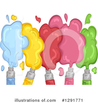 Paint Tubes Clipart #1291771 by BNP Design Studio