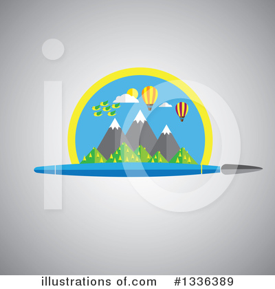 Mountains Clipart #1336389 by ColorMagic