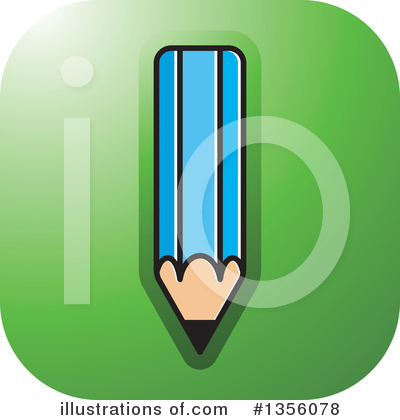 Pencil Clipart #1356078 by Lal Perera