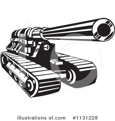 Military Tank Clipart #1131228 by patrimonio