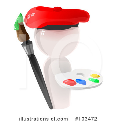 Paintbrush Clipart #103472 by Leo Blanchette