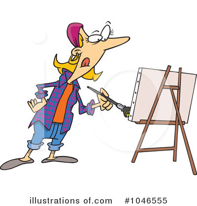 Royalty-Free (RF) Artist Clipart Illustration by toonaday - Stock Sample #1046555