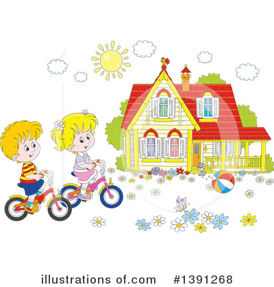 Bicycle Clipart #1391268 by Alex Bannykh