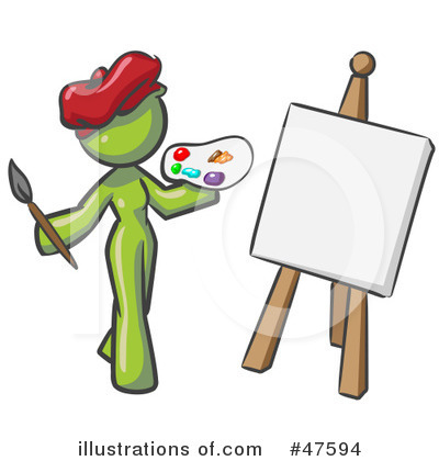 Painter Clipart #47594 by Leo Blanchette