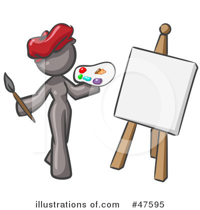Painter Clipart #47595 by Leo Blanchette