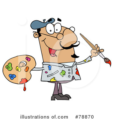 Painter Clipart #78870 by Hit Toon