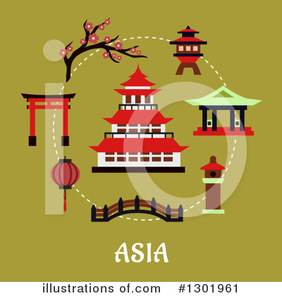 Pagoda Clipart #1301961 by Vector Tradition SM