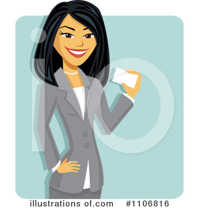 Royalty-Free (RF) Asian Businesswoman Clipart Illustration by Amanda Kate - Stock Sample #1106816