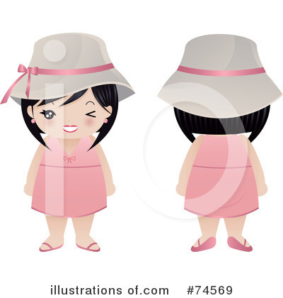 Asian Woman Clipart #74569 by Melisende Vector