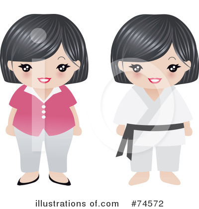 Asian Woman Clipart #74572 by Melisende Vector
