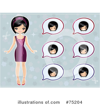 Asian Woman Clipart #75204 by Melisende Vector