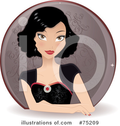 Asian Woman Clipart #75209 by Melisende Vector