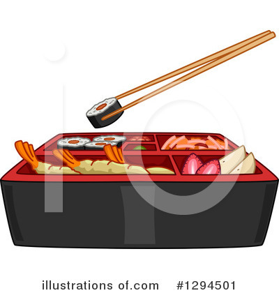 Sushi Clipart #1294501 by BNP Design Studio