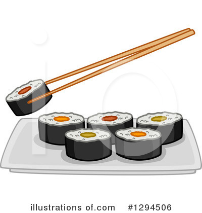 Sushi Clipart #1294506 by BNP Design Studio
