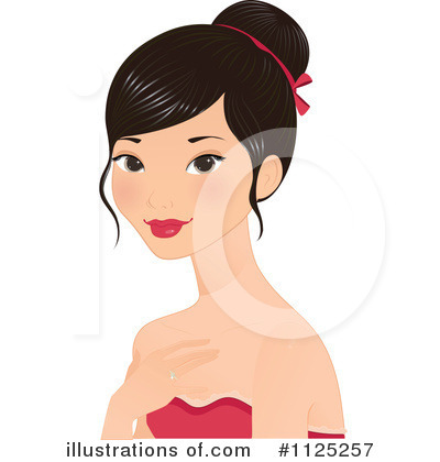 Asian Woman Clipart #1125257 by Melisende Vector