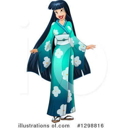 Asian Woman Clipart #1298816 by Liron Peer