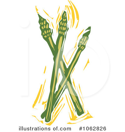 Royalty-Free (RF) Asparagus Clipart Illustration by xunantunich - Stock Sample #1062826