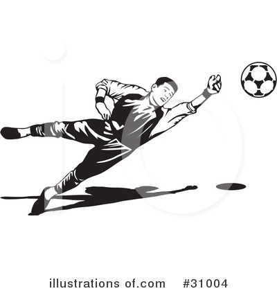 Soccer Clipart #31004 by David Rey