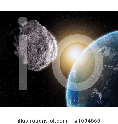 Royalty-Free (RF) Asteroid Clipart Illustration by Mopic - Stock Sample #1094665