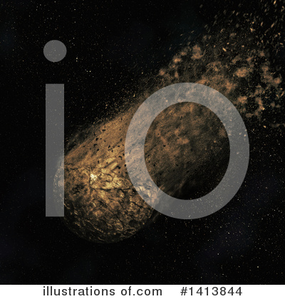 Royalty-Free (RF) Asteroid Clipart Illustration by KJ Pargeter - Stock Sample #1413844