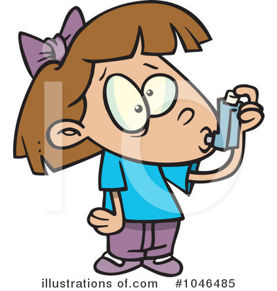 Royalty-Free (RF) Asthma Clipart Illustration by toonaday - Stock Sample #1046485