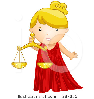 Royalty-Free (RF) Astrological Girl Clipart Illustration by BNP Design Studio - Stock Sample #87655