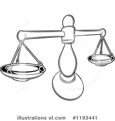 Scales Of Justice Clipart #1193441 by AtStockIllustration