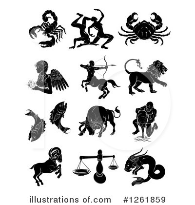 Royalty-Free (RF) Astrology Clipart Illustration by AtStockIllustration - Stock Sample #1261859