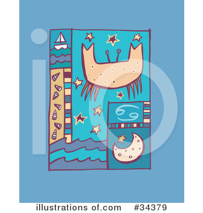 Royalty-Free (RF) Astrology Clipart Illustration by Lisa Arts - Stock Sample #34379