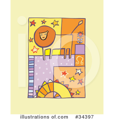 Royalty-Free (RF) Astrology Clipart Illustration by Lisa Arts - Stock Sample #34397