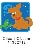Astrology Dog Clipart #1302712 by Alex Bannykh