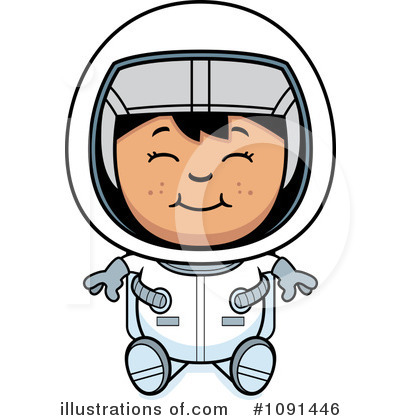 Royalty-Free (RF) Astronaut Clipart Illustration by Cory Thoman - Stock Sample #1091446