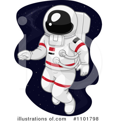 Royalty-Free (RF) Astronaut Clipart Illustration by BNP Design Studio - Stock Sample #1101798