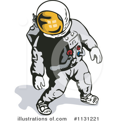 Royalty-Free (RF) Astronaut Clipart Illustration by patrimonio - Stock Sample #1131221