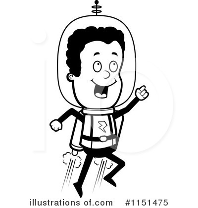 Royalty-Free (RF) Astronaut Clipart Illustration by Cory Thoman - Stock Sample #1151475