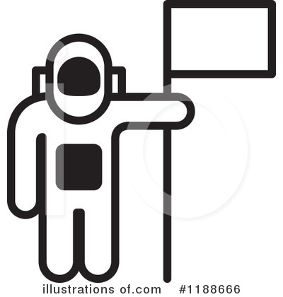 Royalty-Free (RF) Astronaut Clipart Illustration by Lal Perera - Stock Sample #1188666