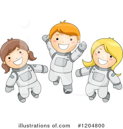 Royalty-Free (RF) Astronaut Clipart Illustration by BNP Design Studio - Stock Sample #1204800