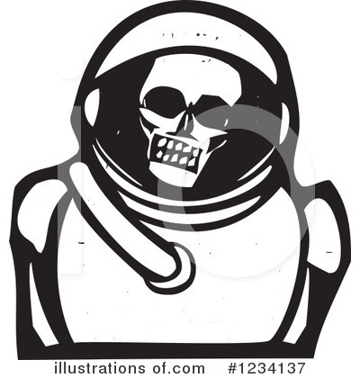 Royalty-Free (RF) Astronaut Clipart Illustration by xunantunich - Stock Sample #1234137